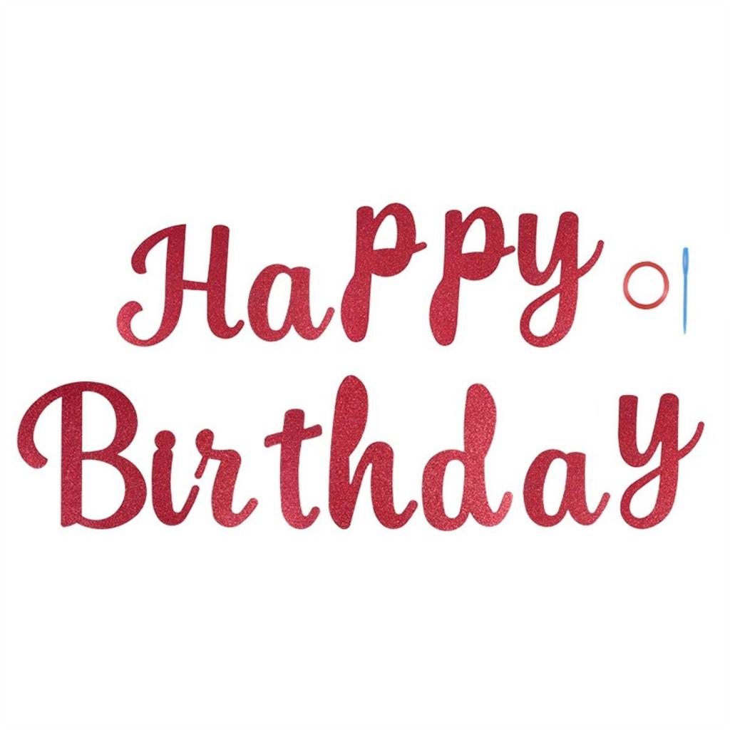 Creative Birthday Flag Happy Birthday Party Decor Kids Adults Hanging Banner Photo Backdrop Wedding Decoration