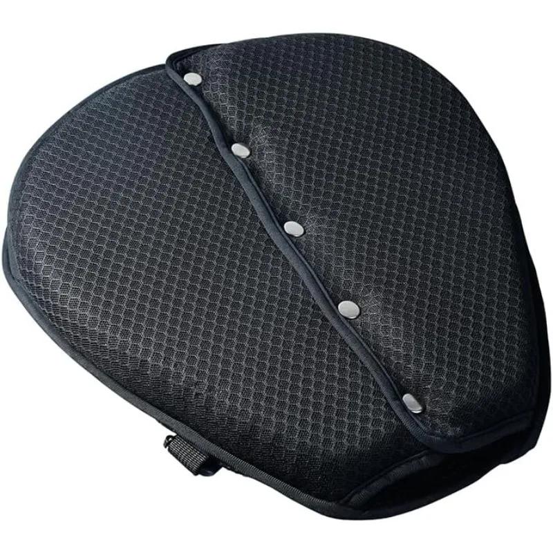 3D-Honeycomb Motorcycle Gel Seat Cushion Structure Shock Absorption Breathable Motorcycle Gel Seat Pad for Long Rides