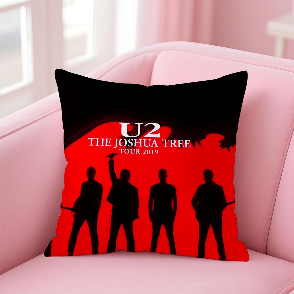 

Irish rock Innovative Grandiose Provocative UU2S band Cushion Cover Pillow Case Soft Friendly Fabric Concealed Zipper 30X30cm
