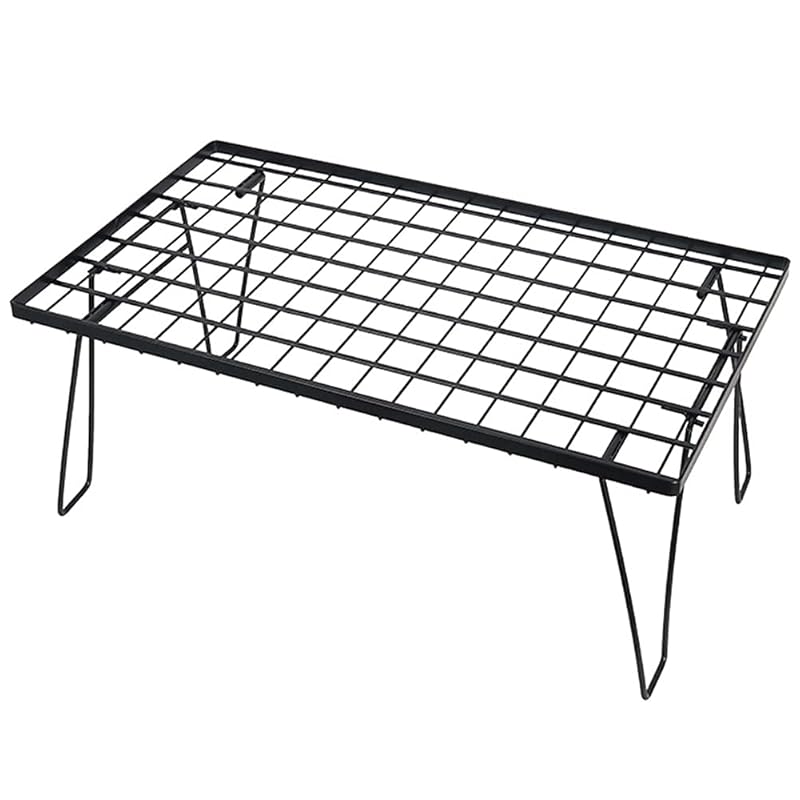 

sapphire field rack folding rack mesh outdoor table camp supplies Goods cooking table low table mini table compact carry BBQ (Main unit - only 1 unit)