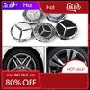 BUW1 For Mercedes Benz 4PCS 75mm Car Wheel Center Cap Hub Covers Badge Accessories for Mercedes Benz AMG C E S GLE CLC Class W204 W20