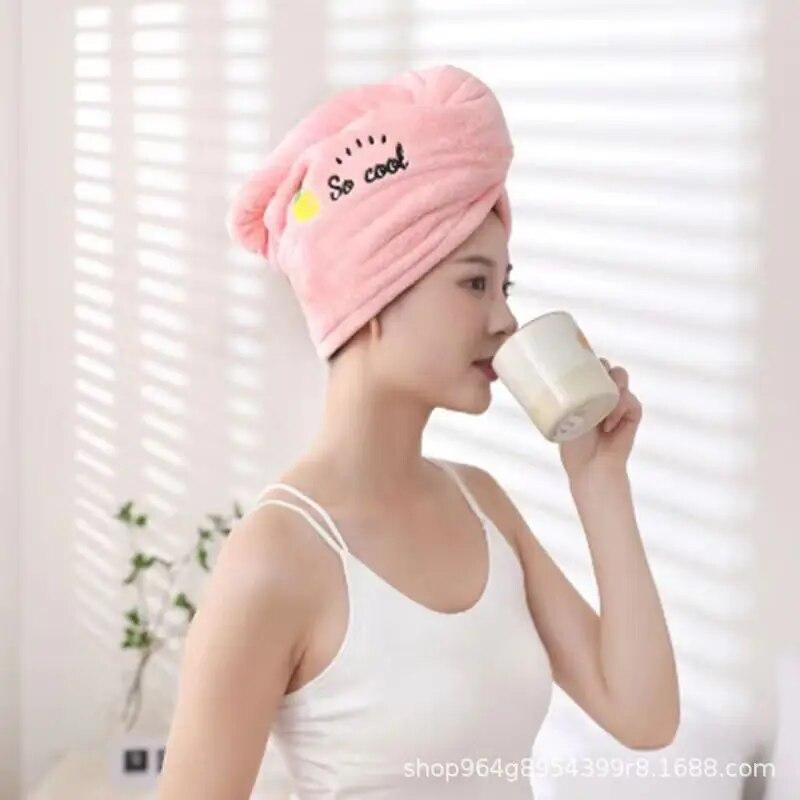 Rapid Dry Towel for Hair Microfiber Towels Anti Frizz Dry Hair Hair Towel Quick Dry Hair Dry Towels for Girls Beach Shower Cap