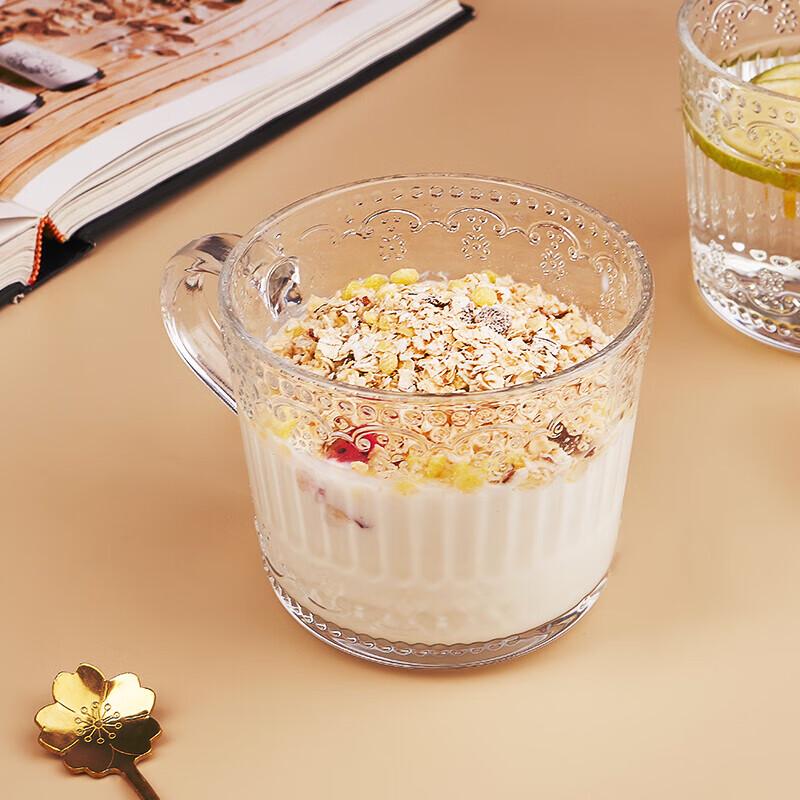 NERVISHI Vintage Geprägtes Glasbecher-Set