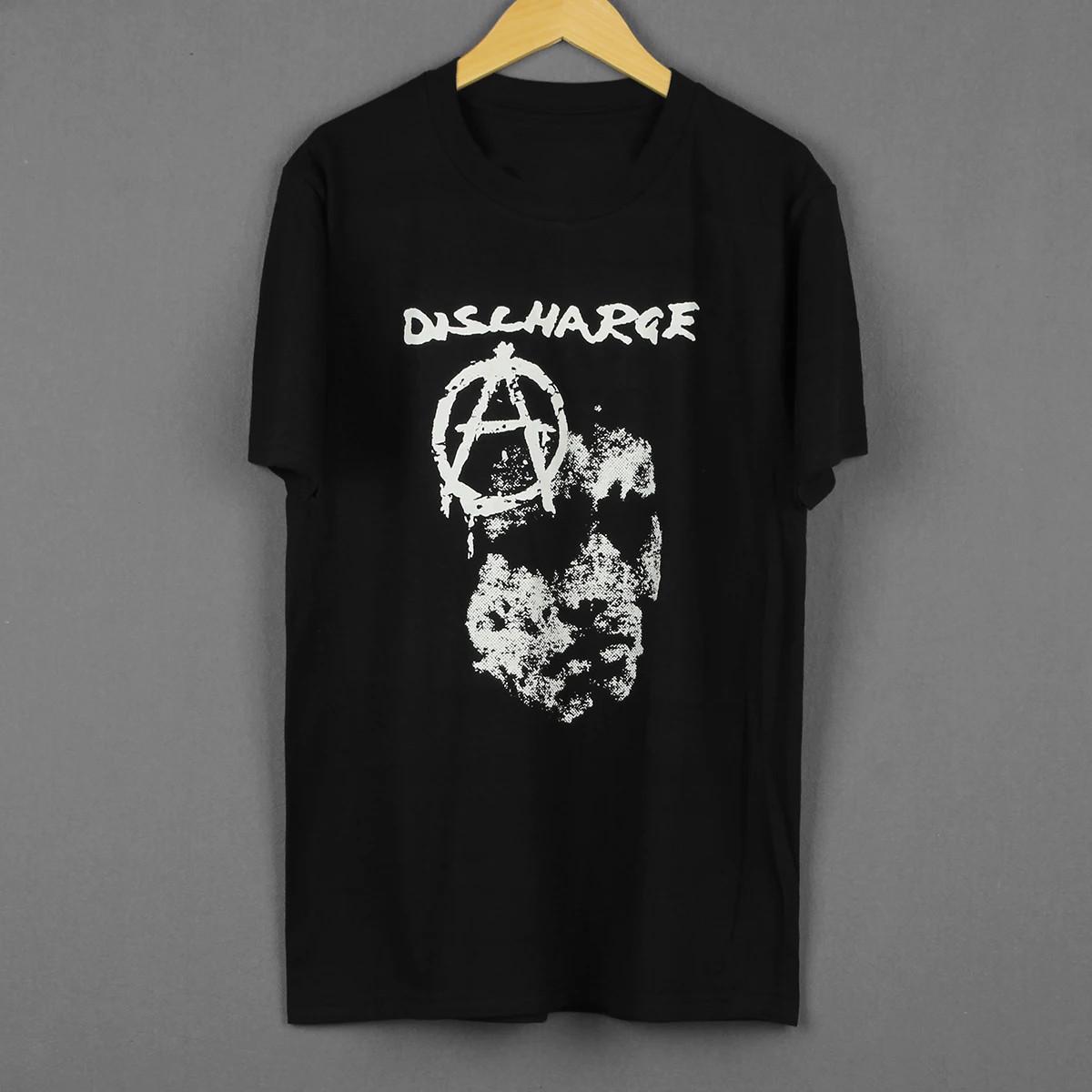NEW Discharge Band Gift For Fans Heavy Cotton Black T Shirt JU133 L