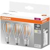 OSRAM Lot De 3 Ampoules LED E27 Standard Claire 7 W Équivalent À 60 W Blanc Chaud