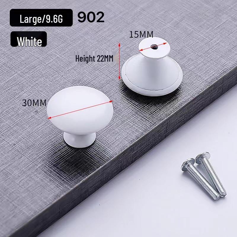 Black Mushroom Style Round Stainless Steel Cabinet Handle