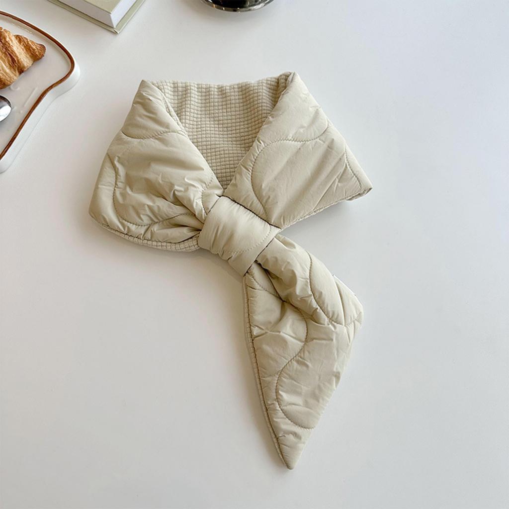 Women's Down Cotton Small Ear Scarf, Versatile And Lazy, Thick And Warm Small Scarf, Shawl