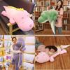 Adorable Dinosaur Stuffed Toy Plush Doll For Girls Comforting Home Decor Pillow