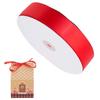 Gift Wrap Ribbon 91m Length Red Polyester Ribbon Roll for Household Cake Shops Gift Shops