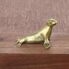Sea Animal Seal Figurines Miniatures Retro Brass Office Desktop Crafts Ornament Gifts Home Decorations Living Room Accessories