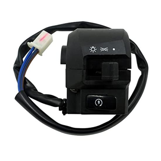 Motorcycle Handlebar Switches for Yamaha 125 22mm Motorcycle Universal Handlebar Turn and Power Switch Assembly YBR125, 7/8" Switches, Horn, Signal,