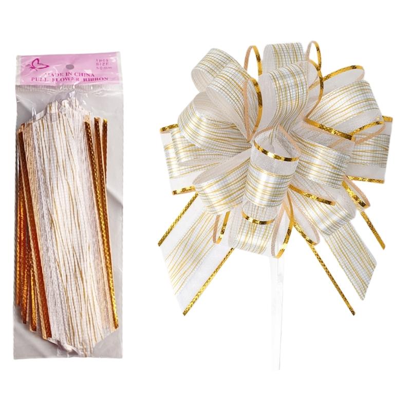 

20 Pieces Pull Bows Gift Wrapping Pull Bows Ribbon Pull Bows for Christmas Wedding Baskets Valentine s Day Bows Multicolor белый