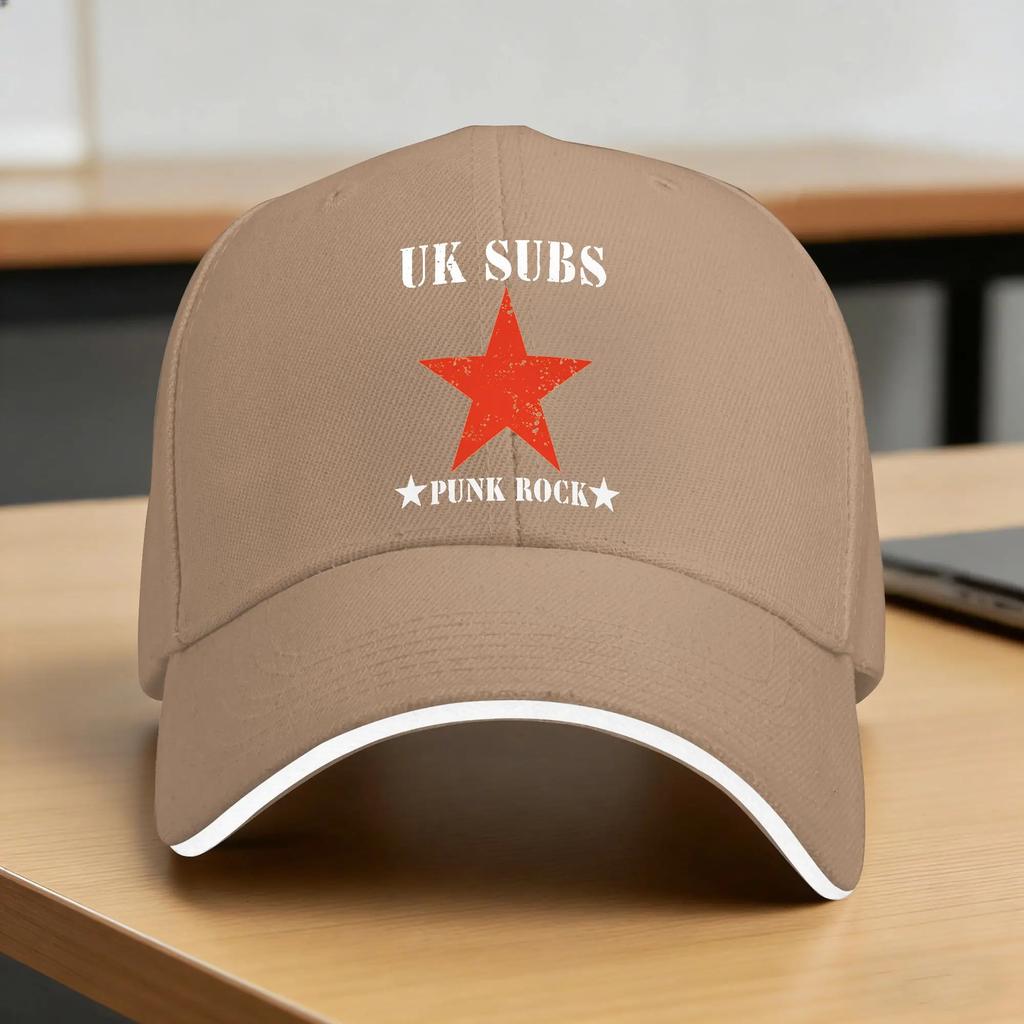 UK SUBS PUNK ROCK Baseball Cap FeUnisex Unisex Custom DIY Trucker Hat Summer Street Style Running Hippie Sunscreen Baseball Caps