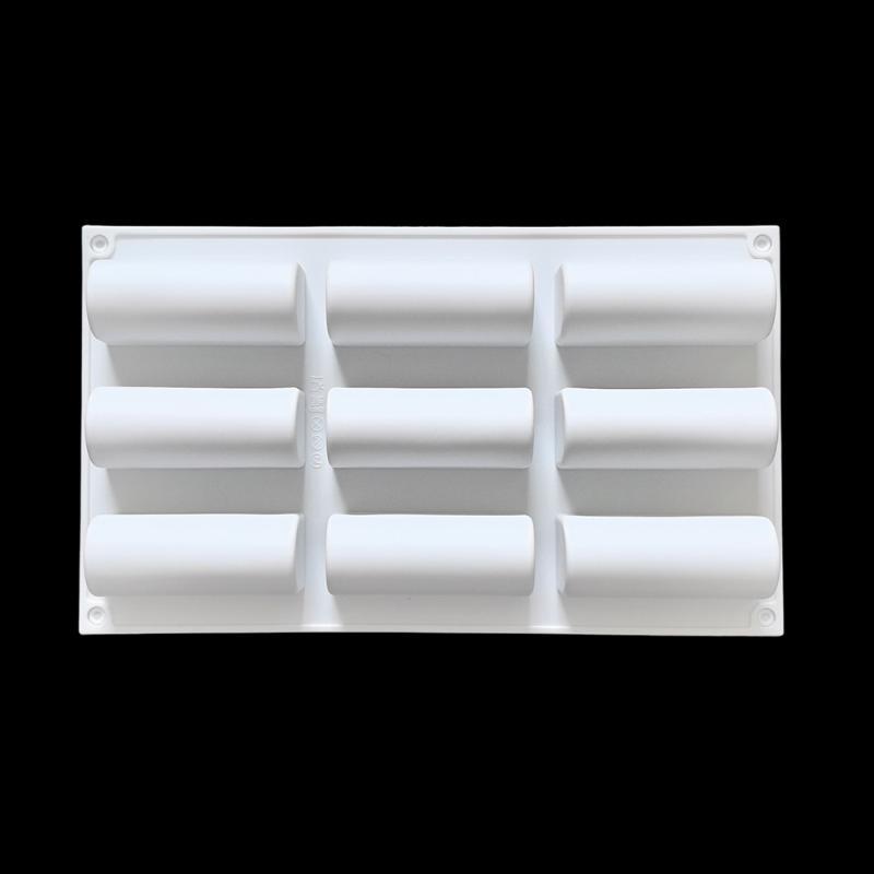 Food Grade Silicone Cylinder Baking Mold Non-Stick Heat Resistant Freezer Safe Baking Tool for Dessert Cake Soap Making