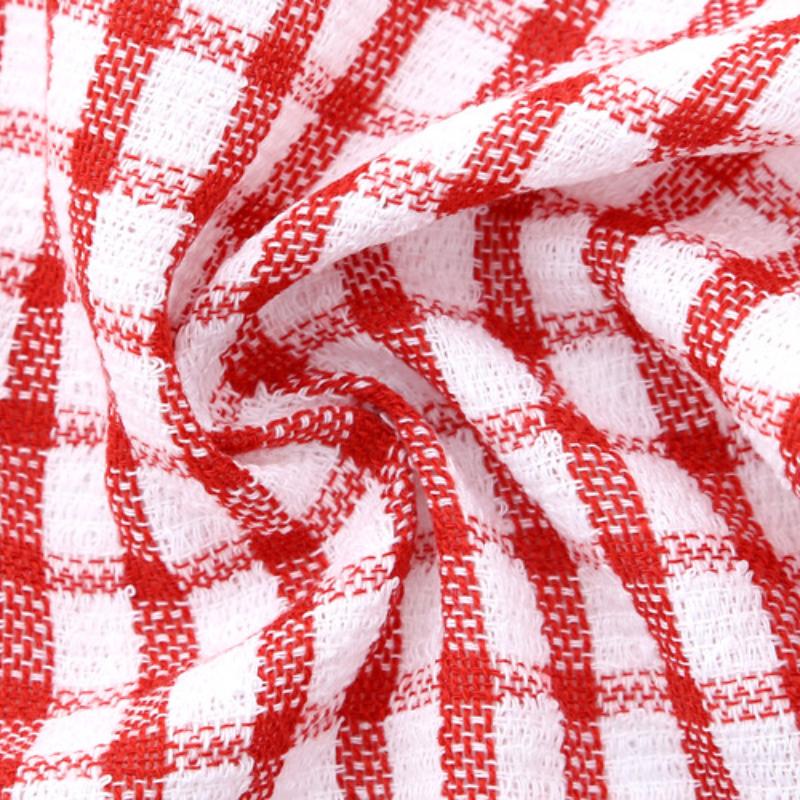 6er-Pack Geschirrspültücher aus reiner Baumwolle sind leichte, gewebte und saugfähige Küchentücher, die langlebig und wiederverwendbar sind.