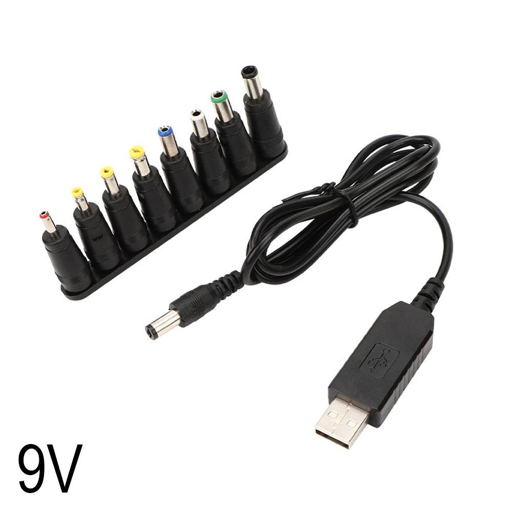 USB Power Boost Line DC To DC 5V 9V 12V with Box Step-up Converters Module USB Converter Adapter Cable with 8PCS Connector Plug