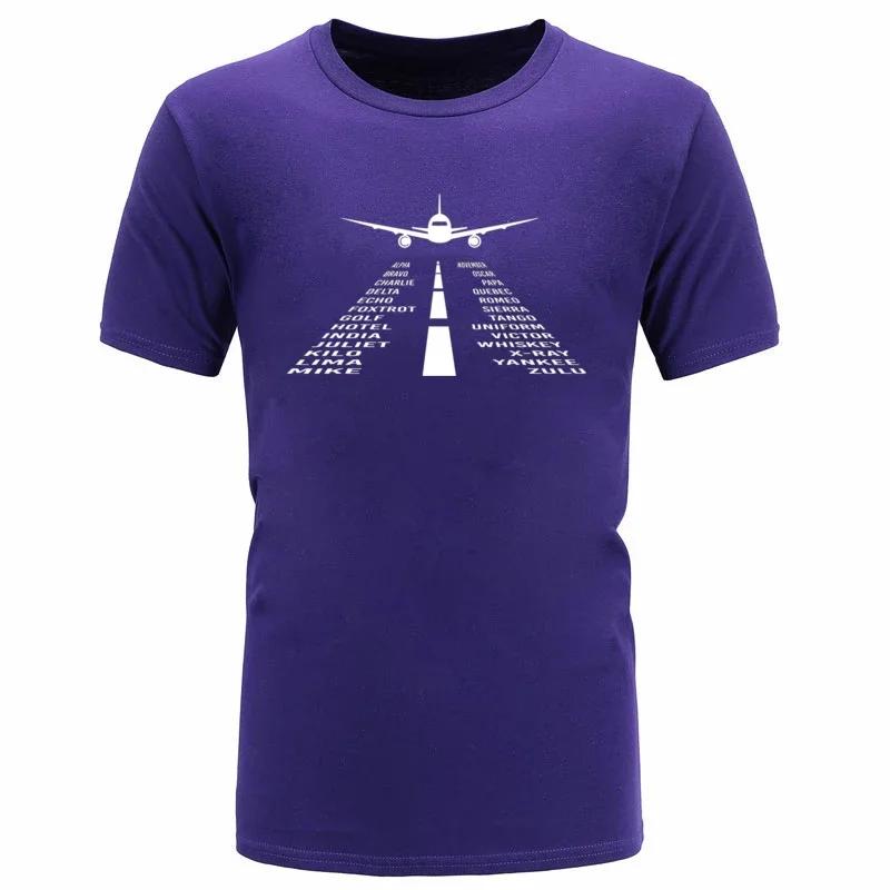 Novelty Airplane Phonetic Alphabet Pilot TShirt 100 Cotton ONeck Summer Short Sleeve Casual Mens Tshirt Size S3XL