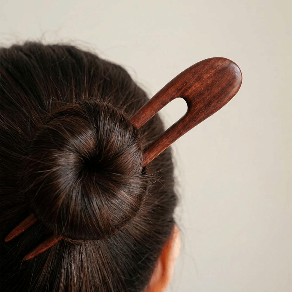 Handmade Wooden Hair Sticks U Shaped Wood Hairpins and Clips Delicate Hair Forks  Girls