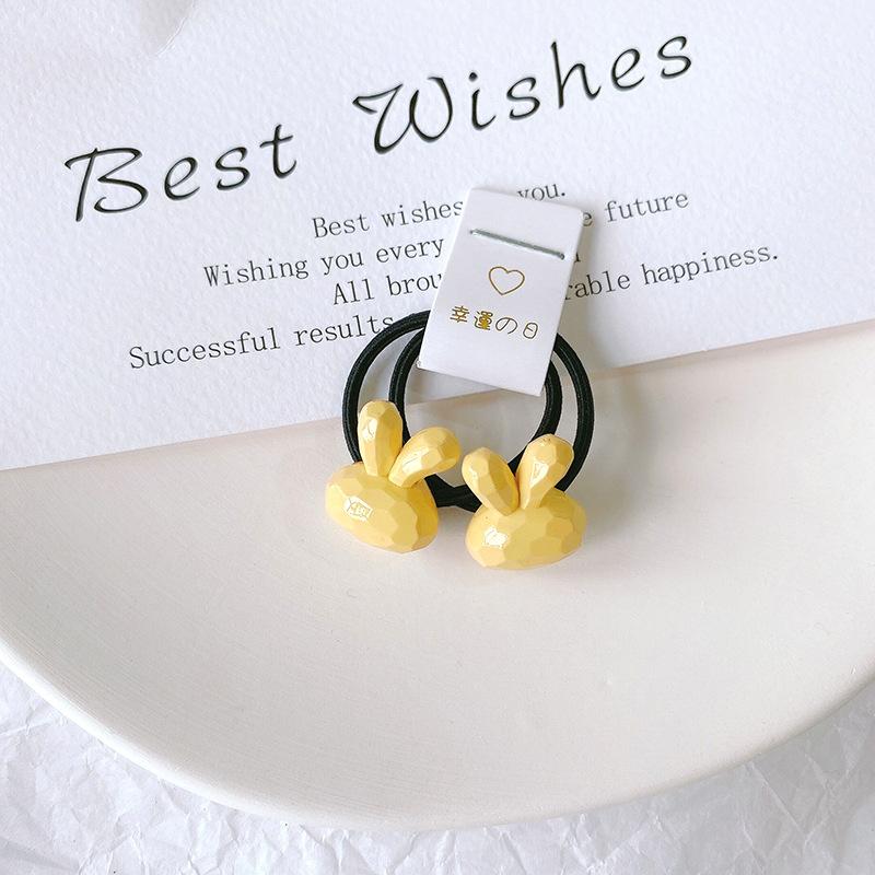 2 יחידות להקות שיער אלסטיות לתינוקות בנות צבע סוכריות טבעת שיער חבל שיער ילדים כיסוי ראש ילדים פעוט אביזרים