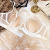 Reggiseno francese sexy Set da donna Intimo ricamato in pizzo Bralette ultra sottile Comfort Lingerie traspirante Reggiseno con set di mutandine