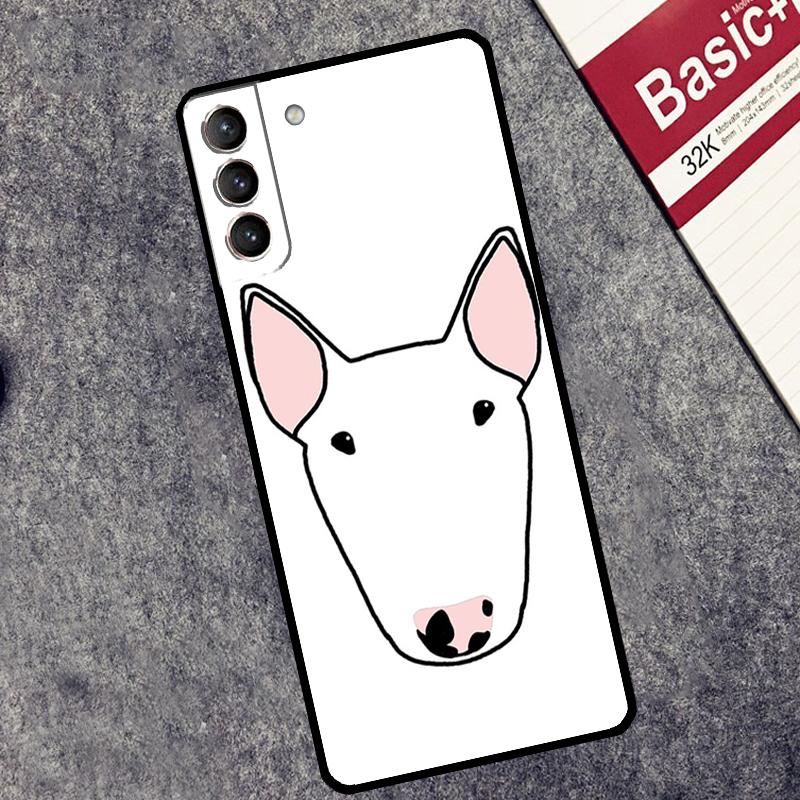 Bull Terrier Dog Puppies Case For Samsung Galaxy S25 Ultra S20 S21 S22 S23 S24 Ultra S9 S10 Plus S25 FE Cover Coque