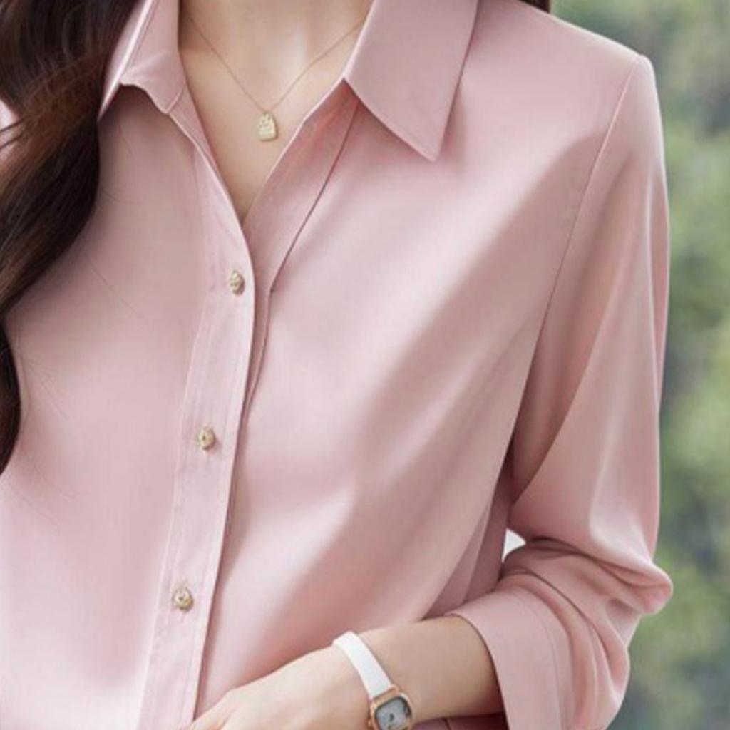 Elegant Temperament Long-sleeved Shirt for Women
