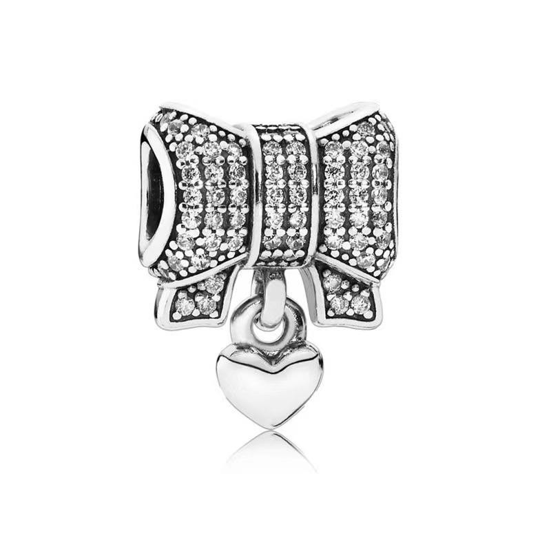 Sparkling Queen & Regal Crown Stones & Enamel Clip Snowflake Flower&Heart Charm Beads Fit Original Bracelet Diy Jewelry