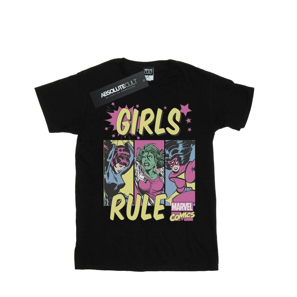 Marvel Comics Mens Girls Rule T-Shirt