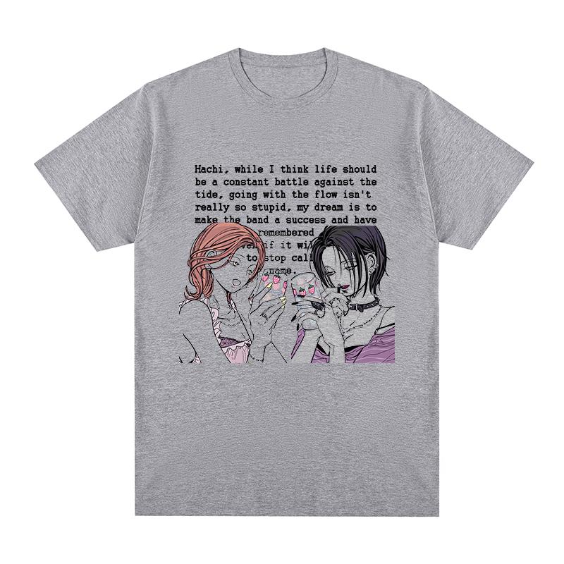NANA Osaki Black Stones Vintage tshirt Anime Cartoon Gift Idea Unique Cotton Men T shirt New TEE TSHIRT Womens tops