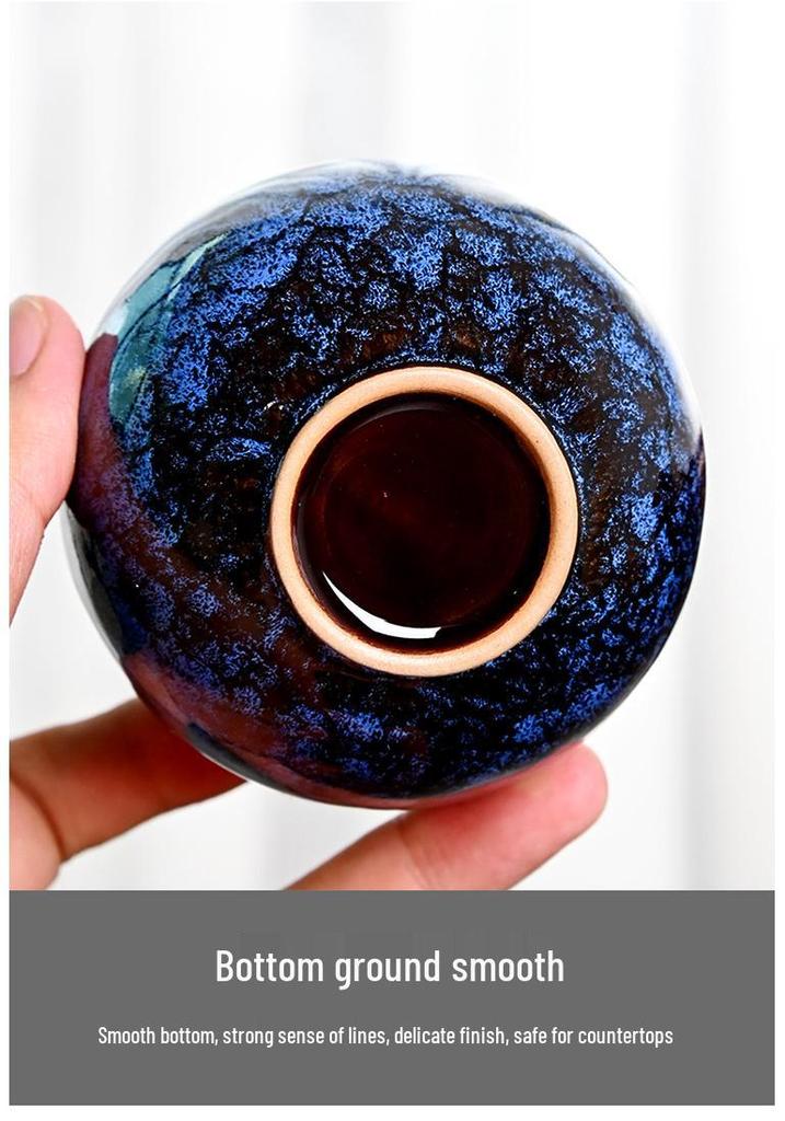 Kiln-fired Five Elements Teacup Gift Set - Chinese Trend Ceramic Tea Tasting Cups