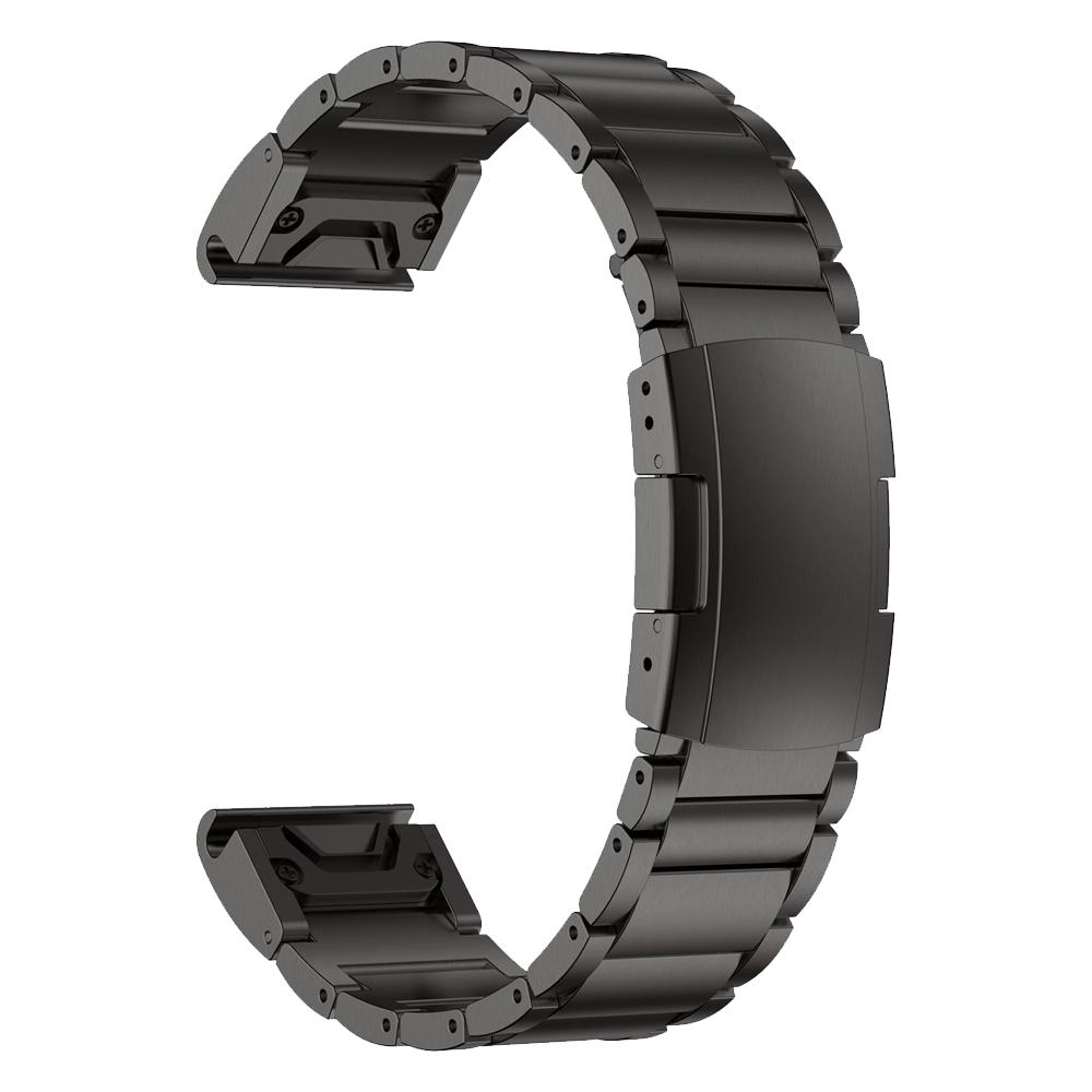 

Черный Быстросъемный 22 26 мм Титановый Металлический Ремешок Для Garmin Fenix 7 7X 6 6X 5 5X Plus/Epix Gen 2/Quatix/Tactix Ремешки Для Часов Наручные Ремешки QuickFit 26mm чёрный