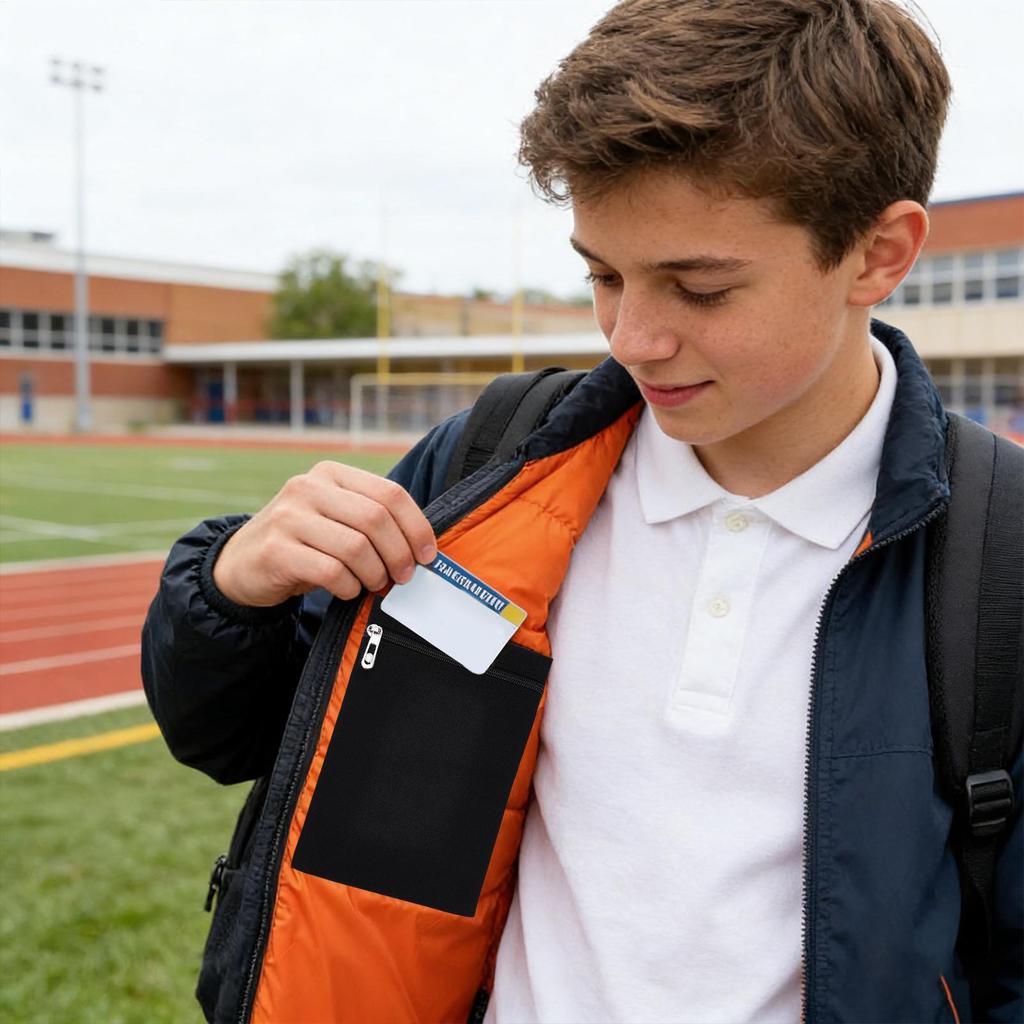 1 PZ Tasca Nascosta Laterale da Cucire con Zip Tasca di Sicurezza Interna Per Abbigliamento Tasche Interne Per Giacche Cappotti Felpe