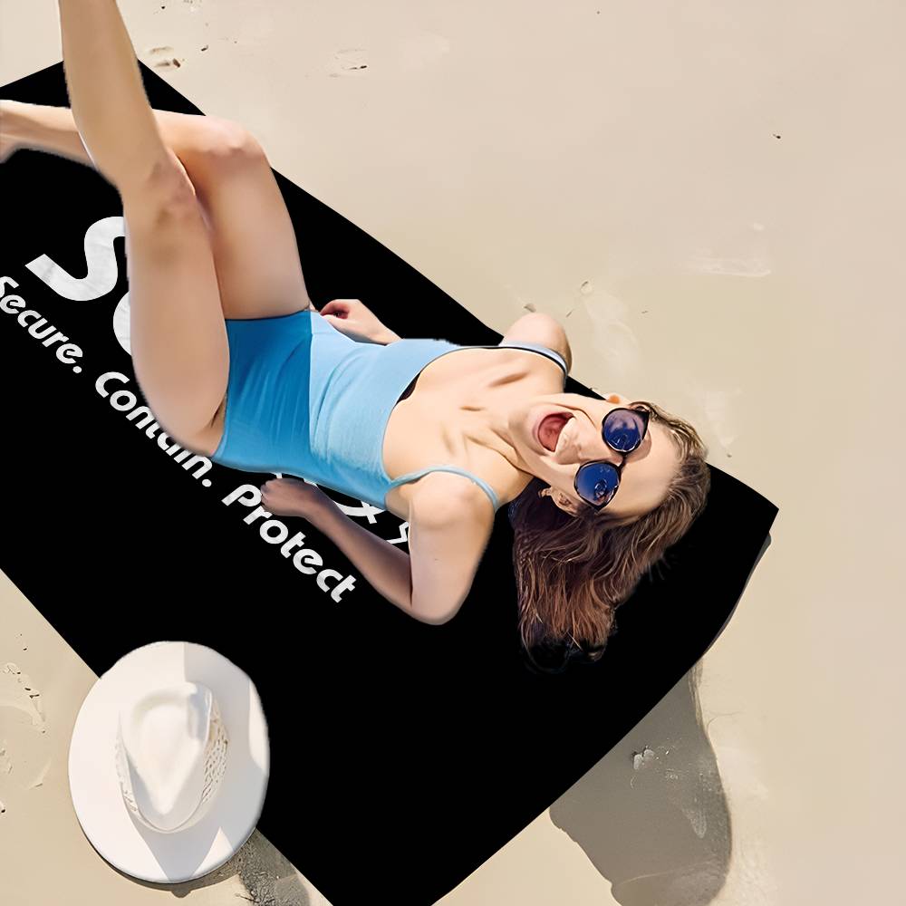 Classic Horror Game S-Scp F-Foundation Microfiber Printed Beach Towel Mountain Climbing Yoga Beach Running Absorbent Soft Towel