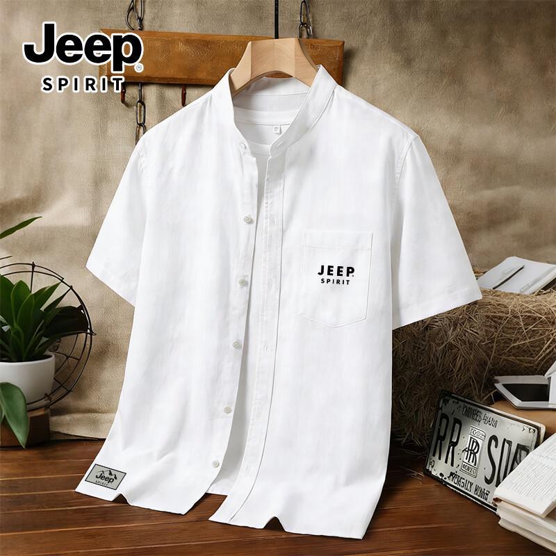 Мужская ретро-футболка с коротким рукавом Henley Jeep Spirit 3XL