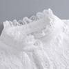 Lace Ruffle Faux Collar Decorative Collar for Dress Suit Removable False Collar Universal Shawl Elegant Sweater Collar