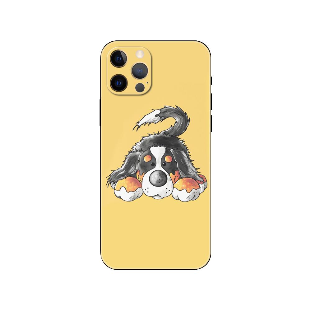 

Чехол для телефона Бернский зенненхунд для iPhone 5 5S 2020se 6 6s 7 8 plus x 10 XR XS 11 12 13 mini pro MAX, черная задняя крышка из ТПУ iphone 13pro MAX