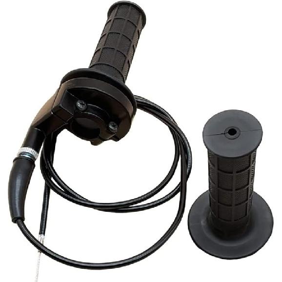 Auto-Moto Handle Bar Throttle Grips Grip +Throttle Cable + Throttle Housing Clamp for Dirt Bike Quad ATV Pit 50cc 125cc