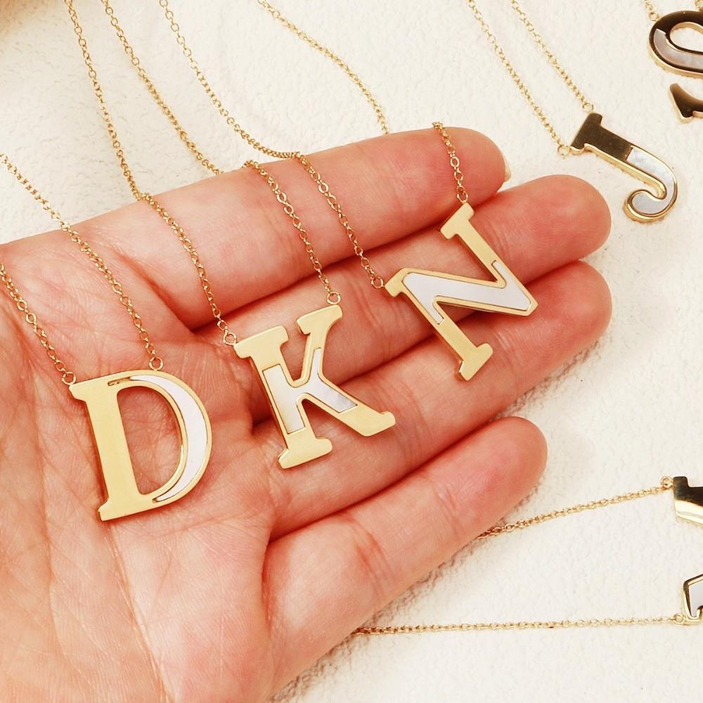 English Letter English Letter Necklace Combination Name Couple Clavicle Chain  Unisex