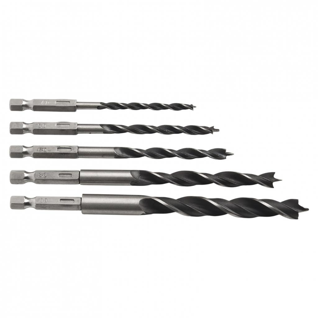 Three-pointed Drill Bits /10mm /5mm /6mm /8mm 4mm 5 Piece Set