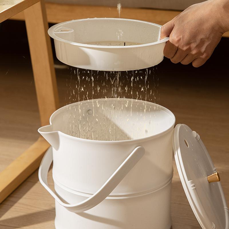 Household Tea Tray Waste Water Bucket Drain Pipe Tea Set Kung Fu Trash Can Tea Bucket Drain Bucket Accessories