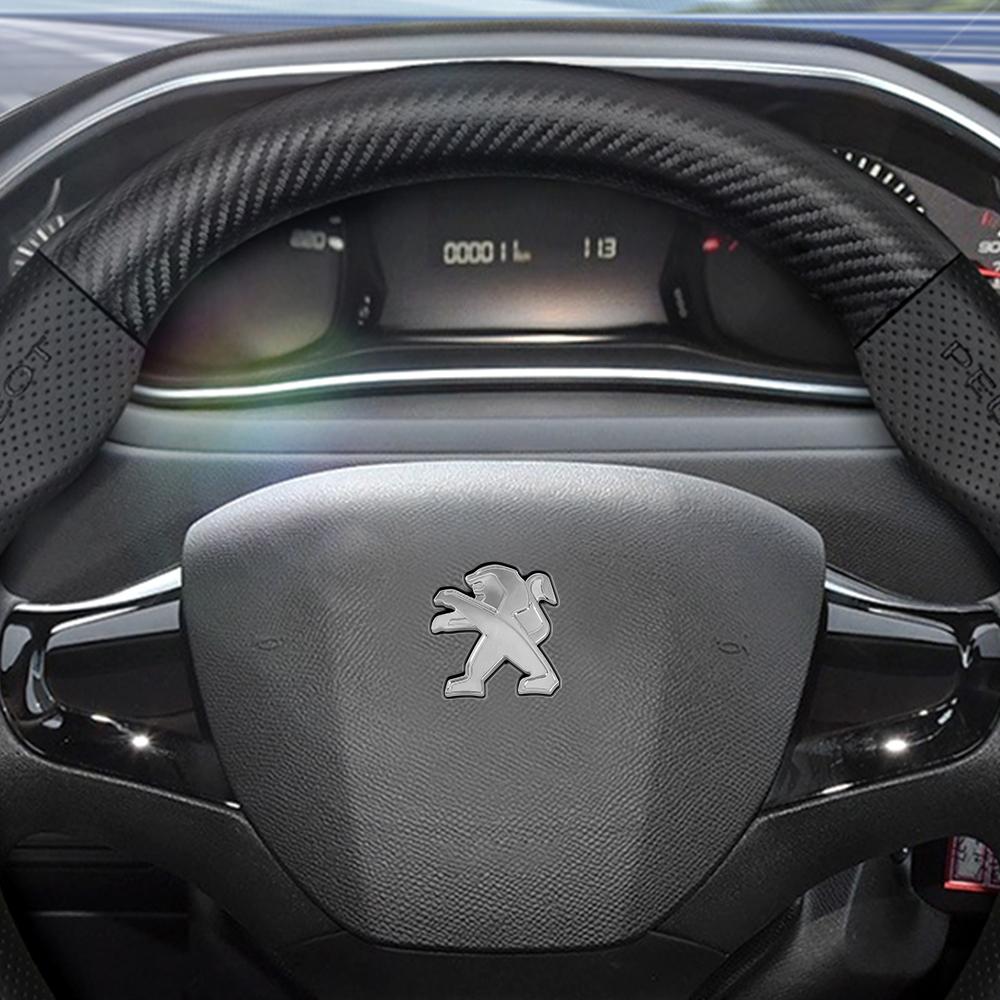ABS Car Steering Wheel Sticker Emblem Badge for Peugeot 308 307 408 208 508 3008 2008 3008 5008 Interior Accessories