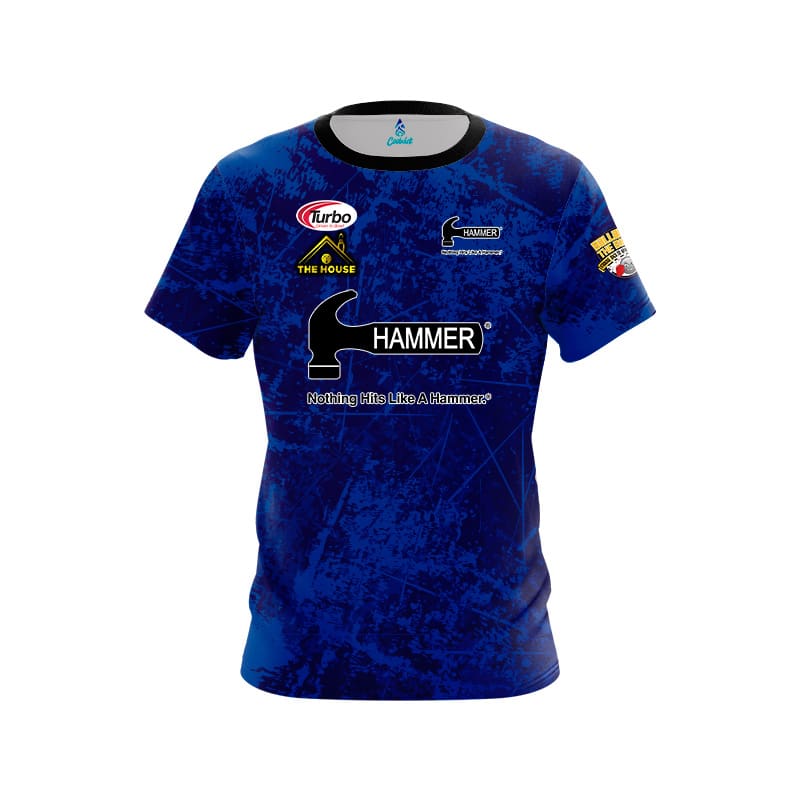 Neues Herren Hammer Eiswaffel-Kegel-Split-Print Bowling-Trikot Kurzarm Performance Sport-T-Shirt Fan Lässige Streetwear Oberteile
