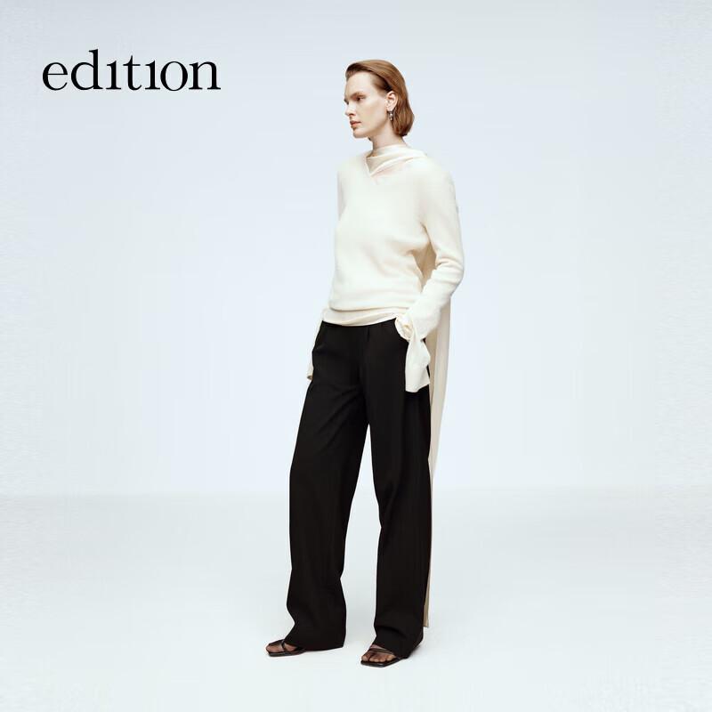 Edition Elite Wardrobe Women's Wool Straight-Leg Trousers