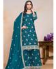 Party Wear Designer Top Tunic Kurti Pant Dupatta Set Indian Women Bollywood Salwar Kameez Suit