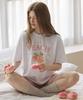 NONLOCAL Sweet Peach Graphic T-Shirt - White