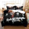 Parure de lit Tokio Hotel Simple Jumeau Lit Simple Lit Double Lit King Size Ensemble de Lit pour Chambre d'Adulte Garçons Housses de couette 3D Impression Anime Parure de lit