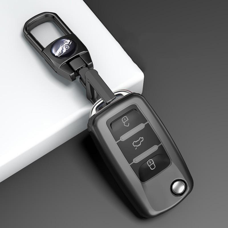 2 3 Buttons Tpu Car Key Case Cover Shell Fob For Vw Volkswagen Mk4 Bora Golf 4 5 6 Jetta Passat Polo Bora Touran Skoda Seat