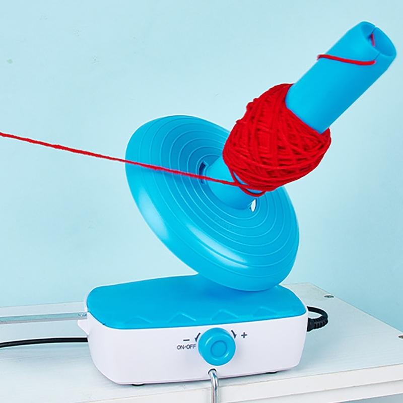 Elektrischer Garnwickler, automatischer Garnspinner, Garnknäuelwickler, Strickzubehör, einfach zu bedienen für Strickbegeisterte