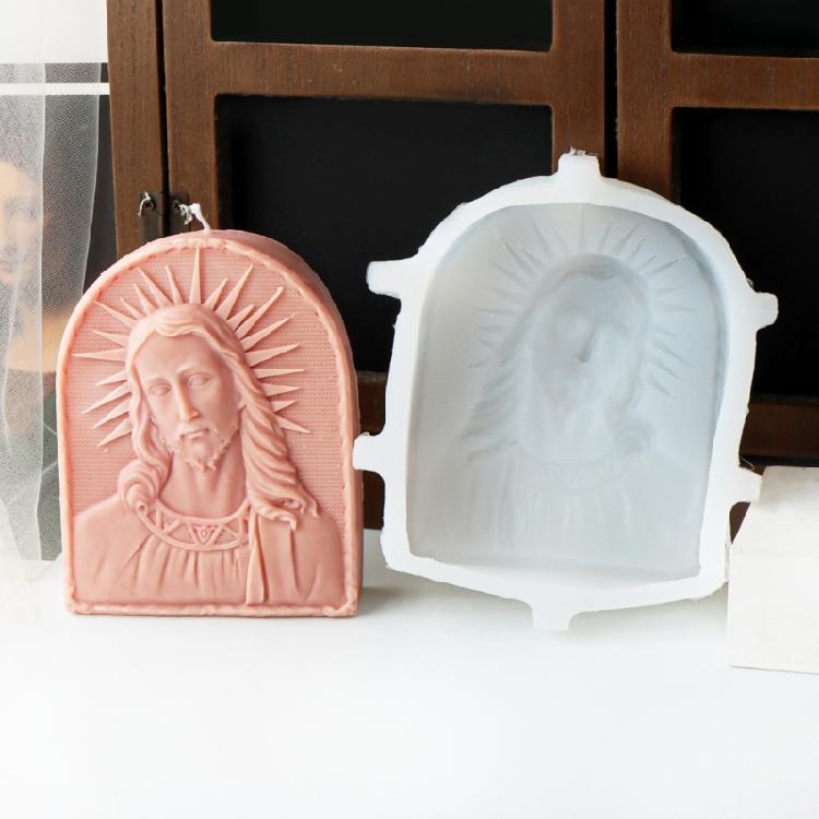 3D Gypsum Candle Mold Reusable Silicone Mold for Cake Decorating Practical Aromatherapy Crafting Mould Jewelry Supplies
