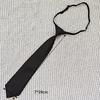 Bambini Piccoli e Bambini Grandi Adulti Unisex Studenti Maschi e Femmine Twill Nero Cravatta Lunga e Corta Oggetti di Scena per Performance Fotografiche